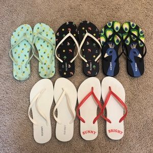OLD NAVY Flip Flop Bundle, Size 8